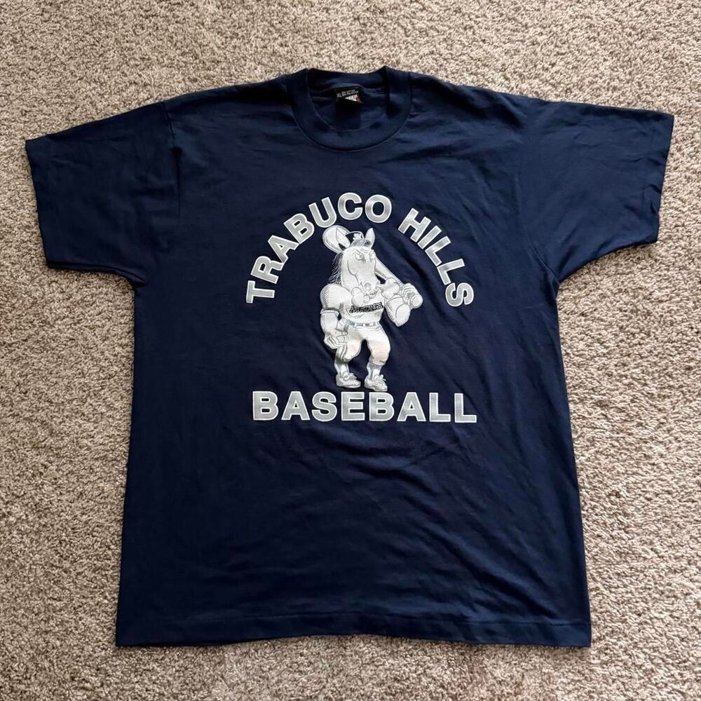 Vintage Trabuco Hills Baseball T Shirt XL Screen Stars USA Single Stitch 90s